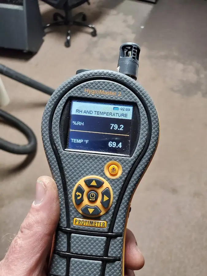 Moisture meter humidity assessment for Fire & Smoke Damage Restoration in Gantt